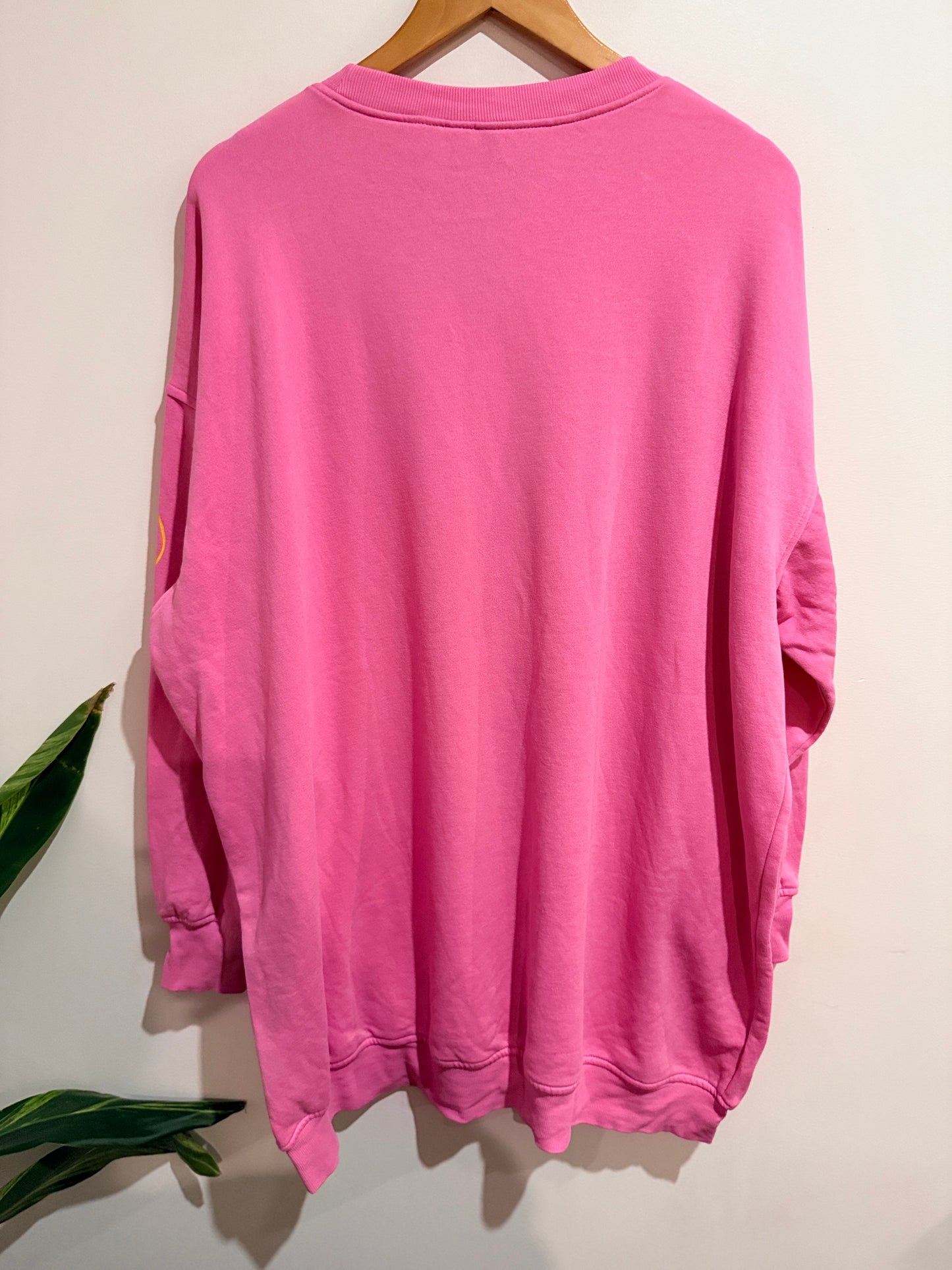 Divided Nirvana Graphic Oversized Sweatshirt - Pink Size S
