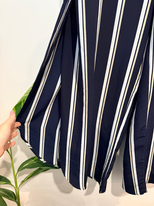 Crossroads Striped Wide Leg Culottes Size 8