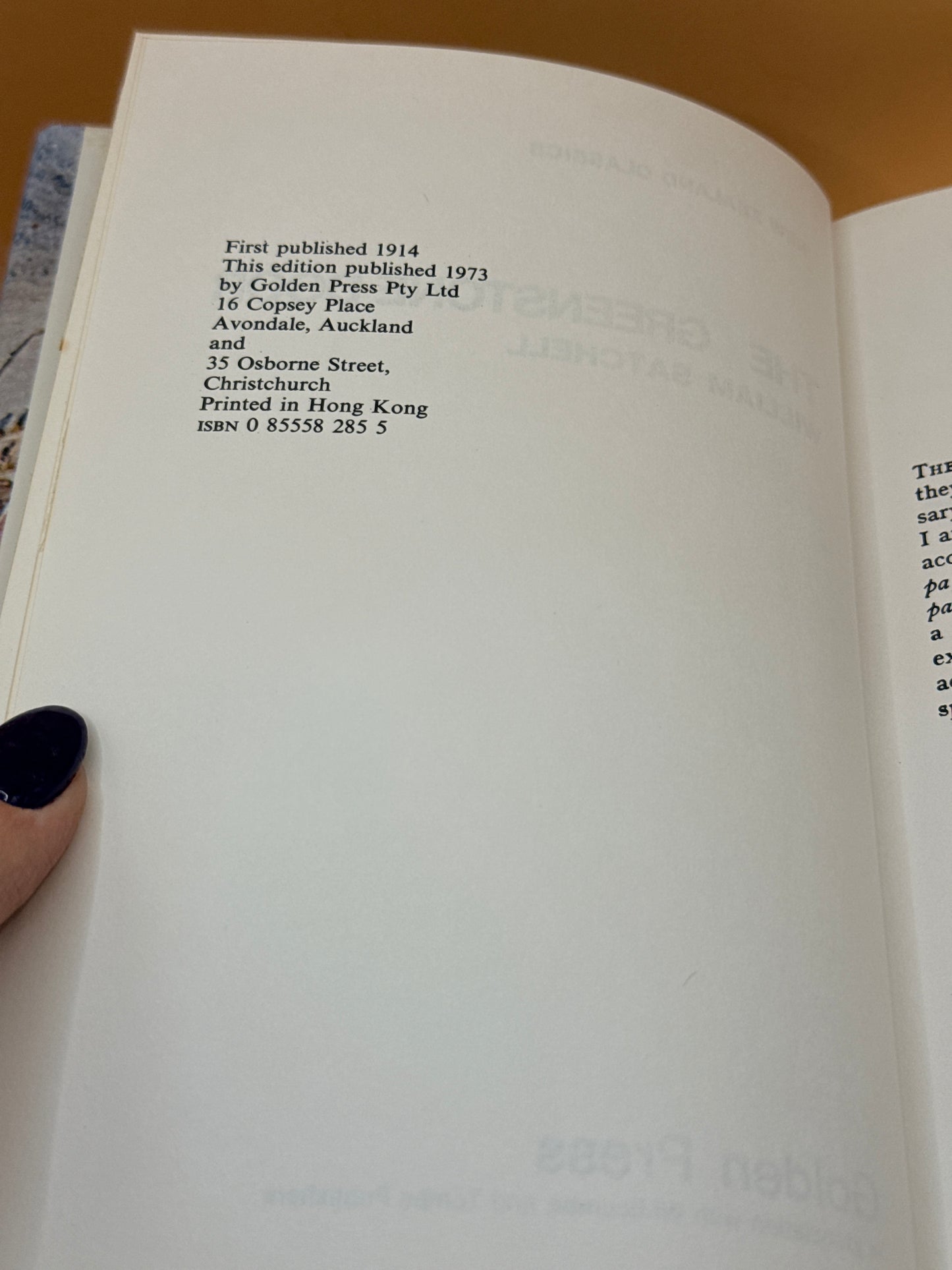 The Greenstone Door by William Satchell (1973)