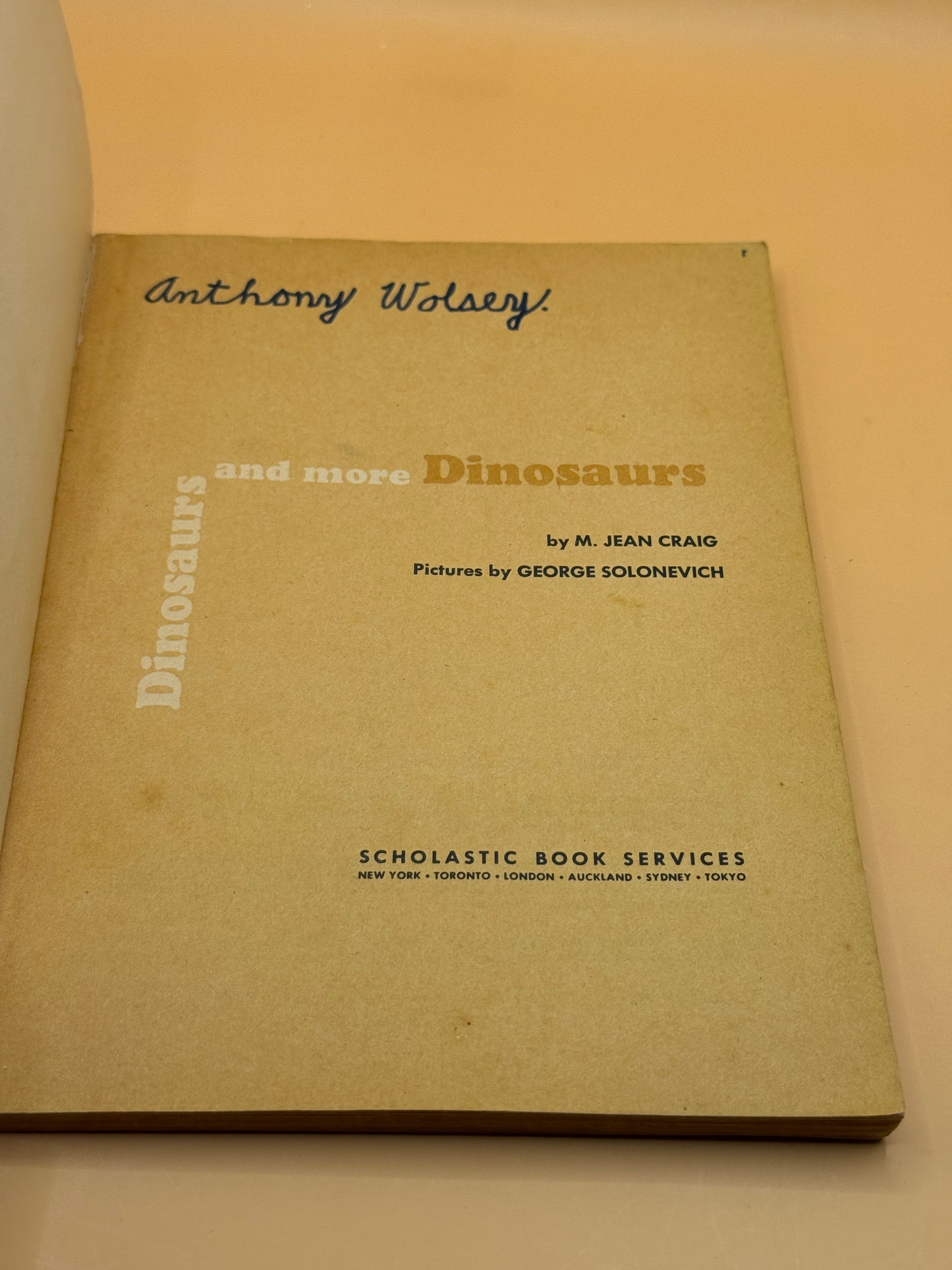 Dinosaurs and More Dinosaurs by M. Jean Craig (1974 13th Printing)