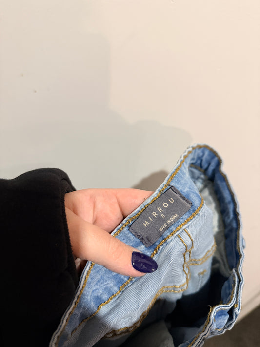 Mirrou Distressed Skinny Jeans Size 8