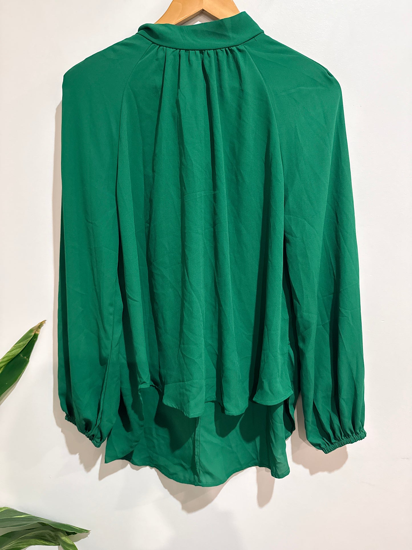 Shein Tie-neck Shirt Size M