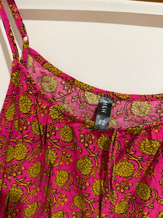 H & H Floral Cami Top Size 12