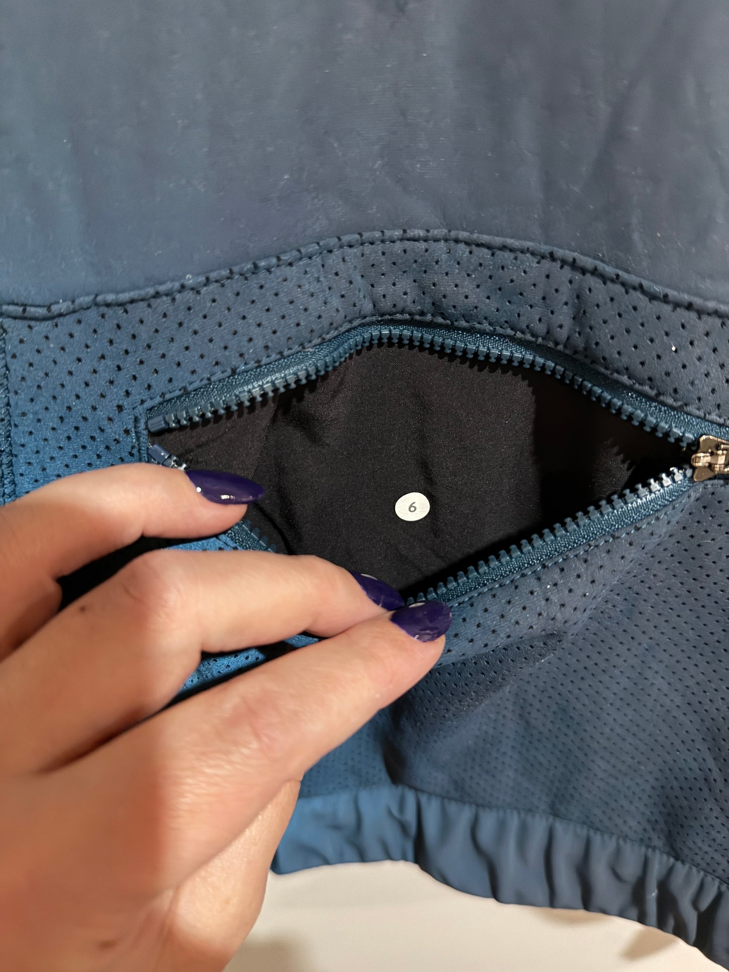 Lululemon Half-zip Hoodie Navy Size U/arm to U/arm 45cm