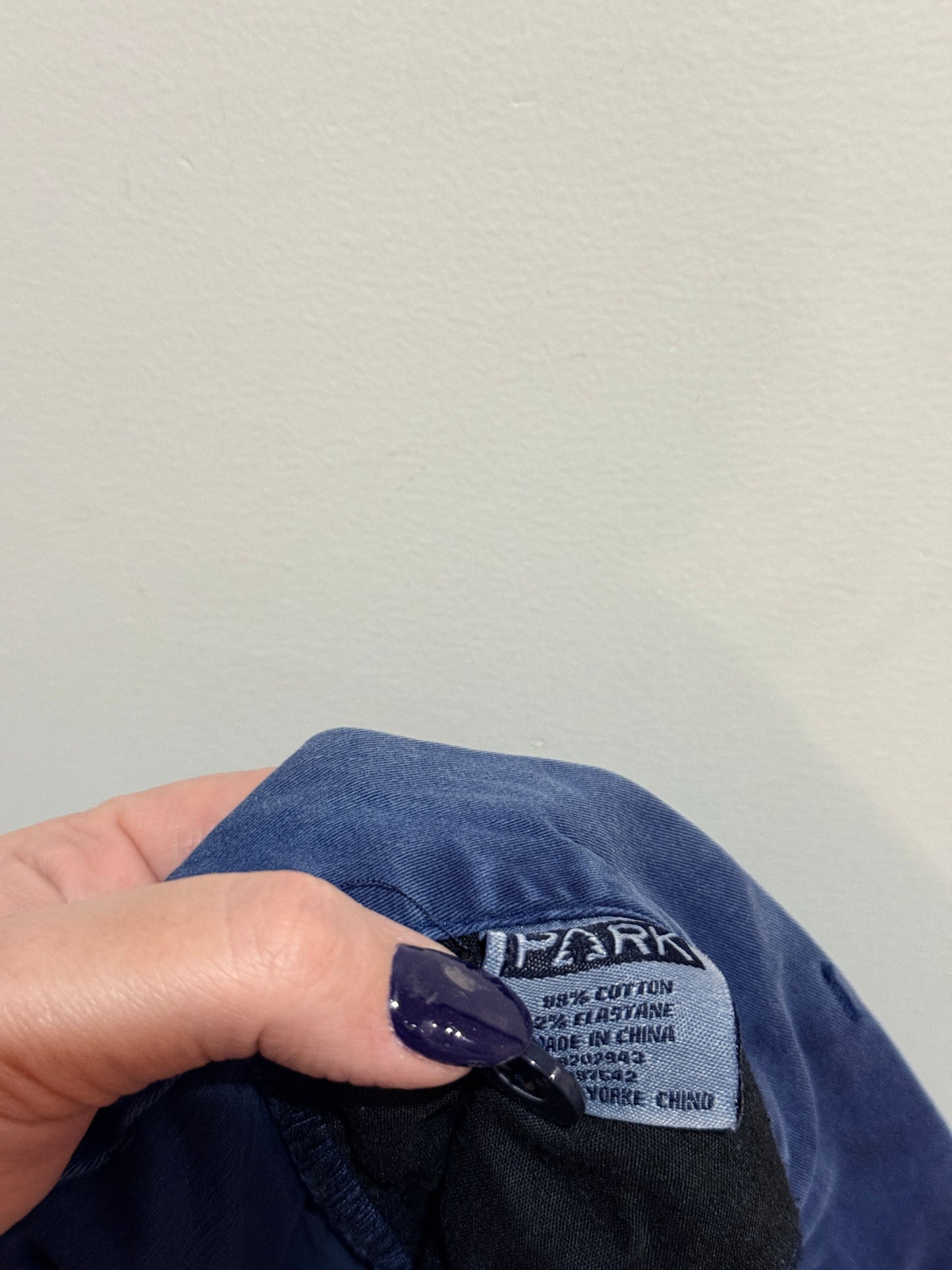 Park Yorke Chino Pants Blue Size 38