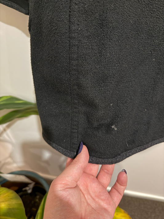 André Badi Black Wool-blend Coat Size Talla 26 (per size tag)