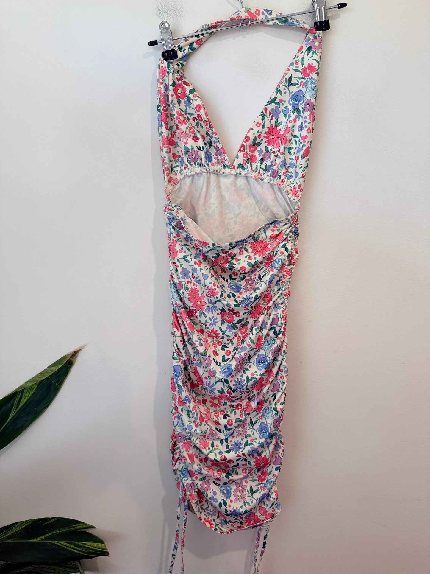 Princess Polly Ruched Halter Midi Dress Size 6