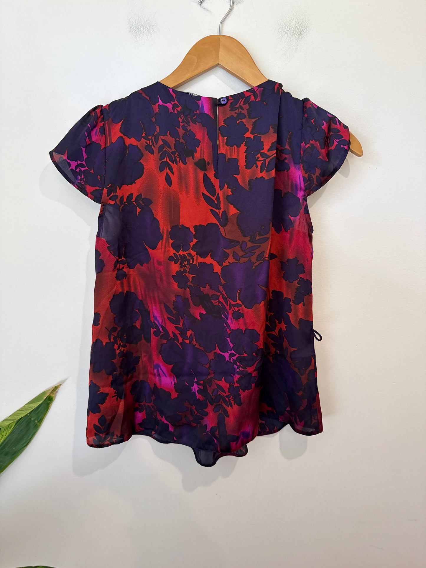 The Petite Collection Flutter-sleeve Shirt Size 12