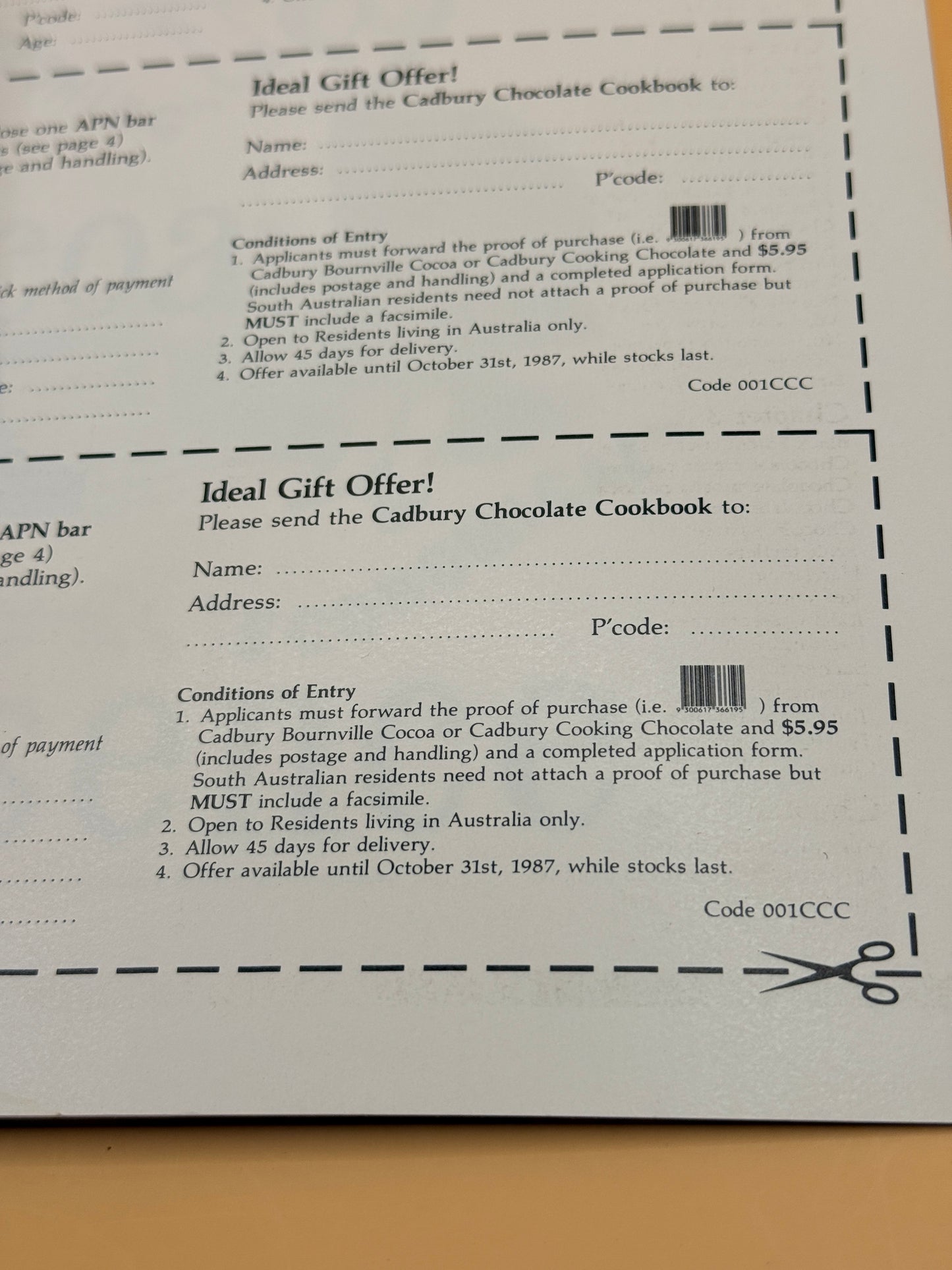 Vintage Cadbury Chocolate Cookbook
