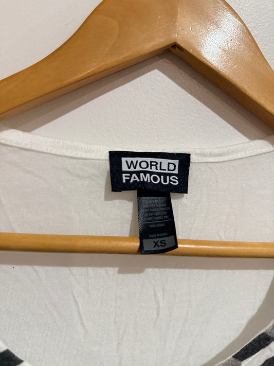 World Famous Scoop Neck Shirt Size XS