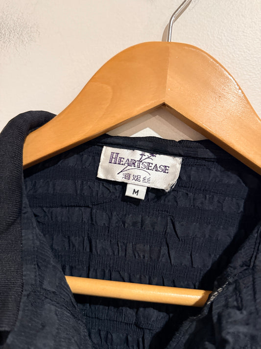 Heartsease Jacquard Polo Shirt Size M | U/Arm to U/Arm 44cm