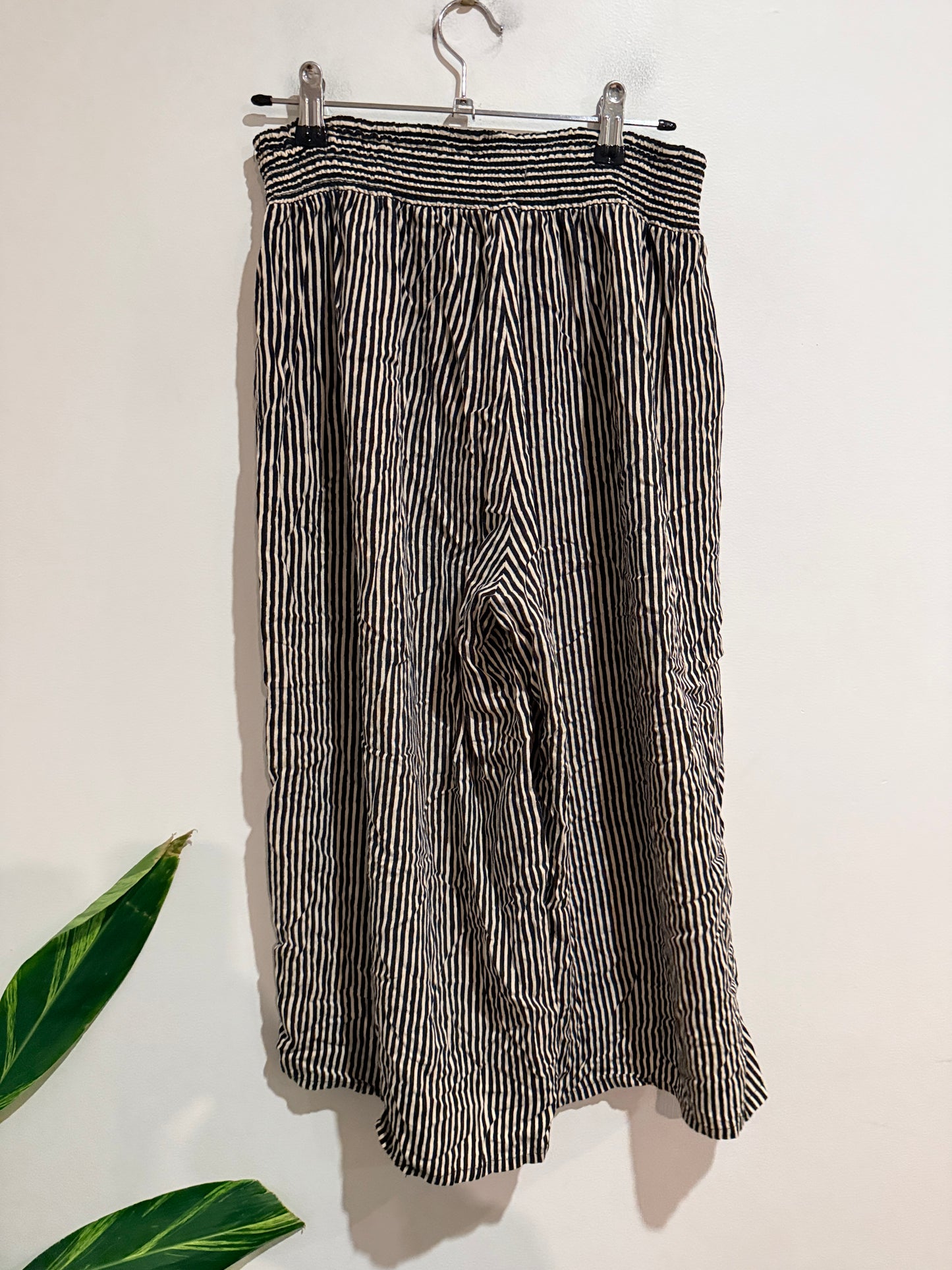 Spirit Striped Wide-leg Trousers Size 12