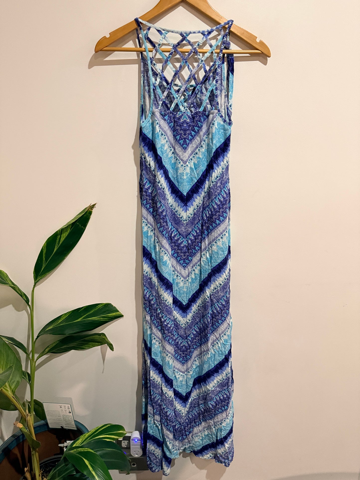Jeanswest Multi Chevron Maxi Dress Size 8