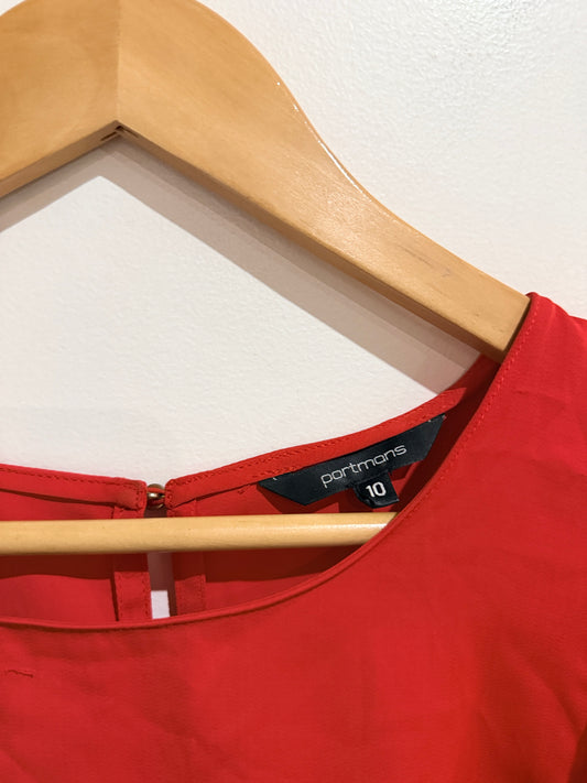 Portmans Flutter-sleeve Top Size 10