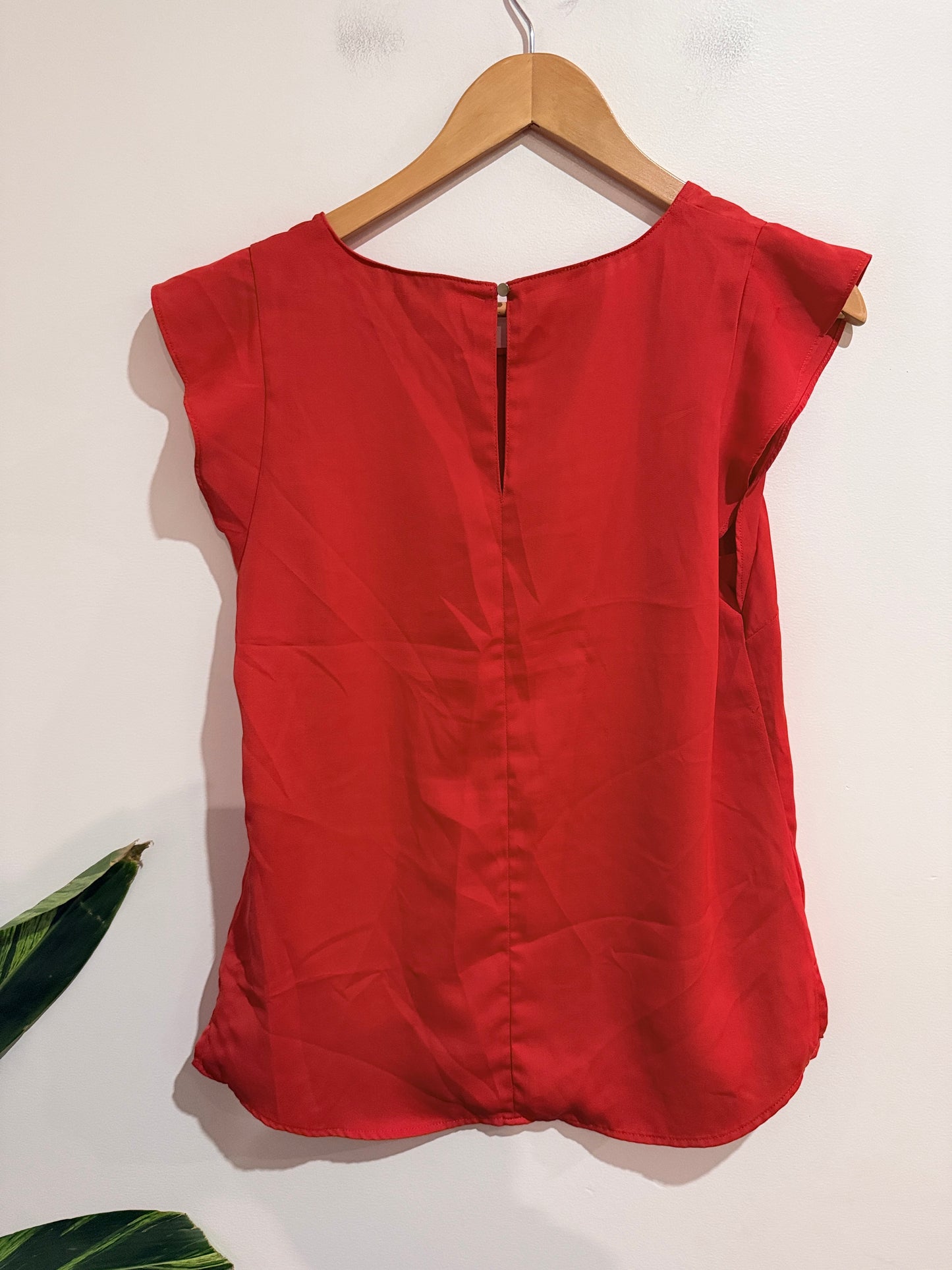 Portmans Flutter-sleeve Top Size 10