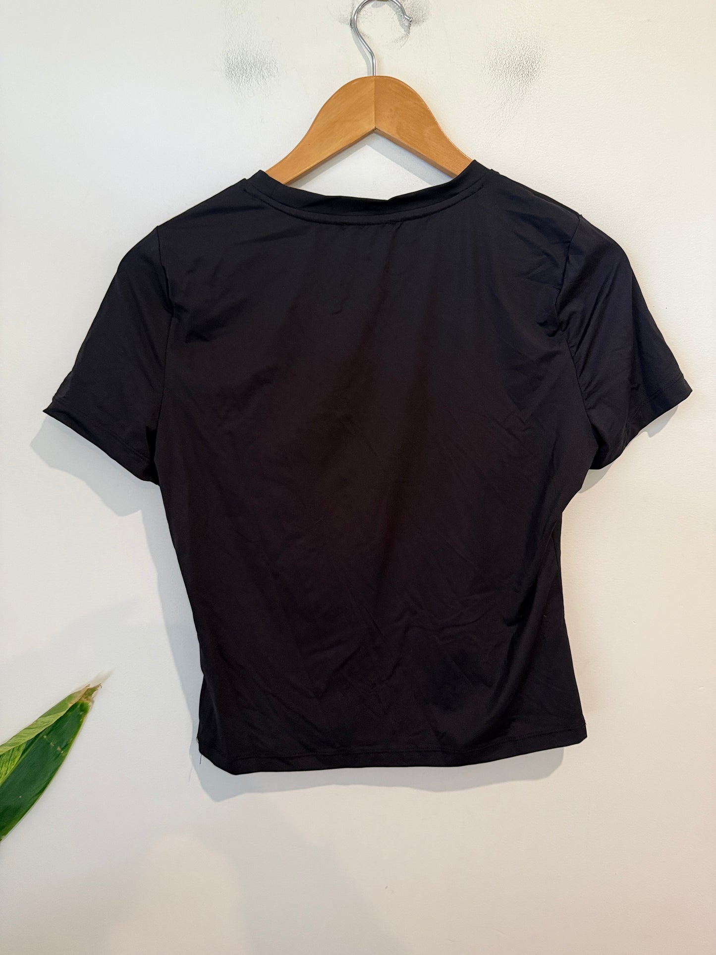 Dotti Black Fitted Tee Size L