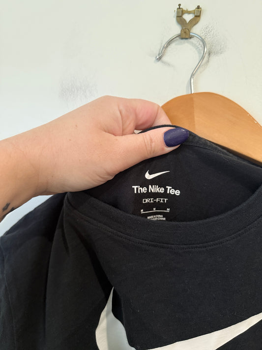 Nike Black Swoosh Tee Size M