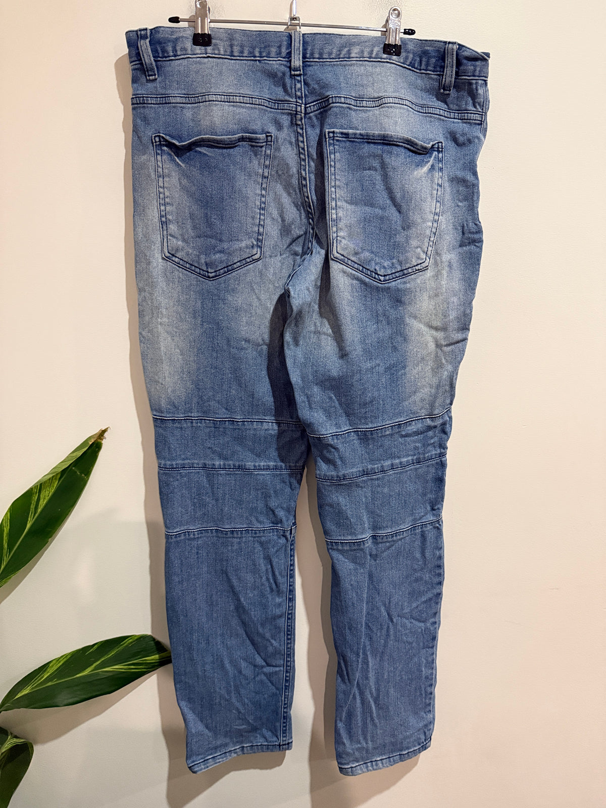 Brand; Clothing & Co Denim Moto Biker Jeans Size 36 | W: 92cm/36in