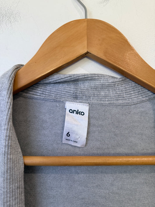 Anko Open-front Knit Cardigan Size 6
