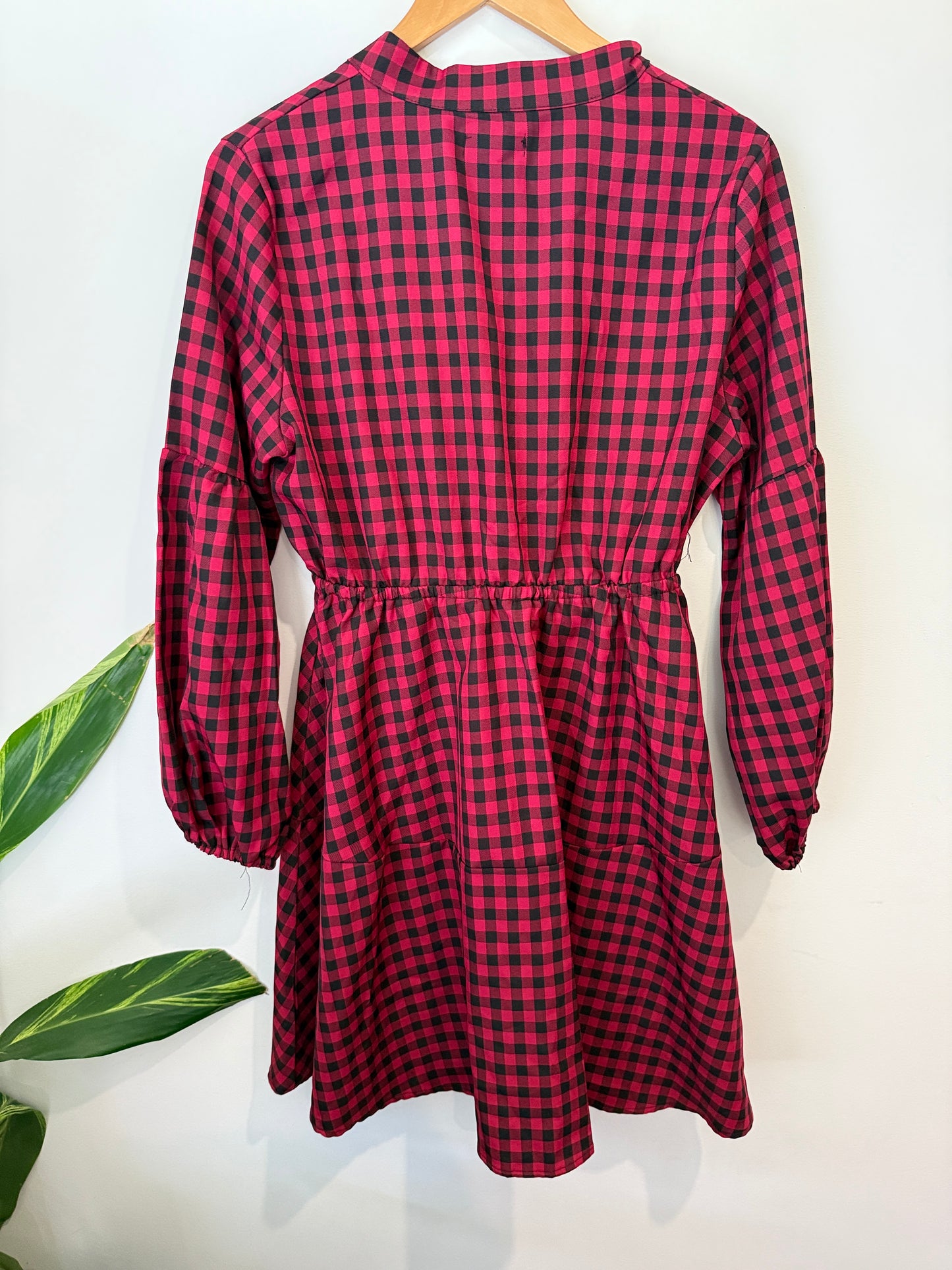 Mirrou Gingham Mini Dress Size 12