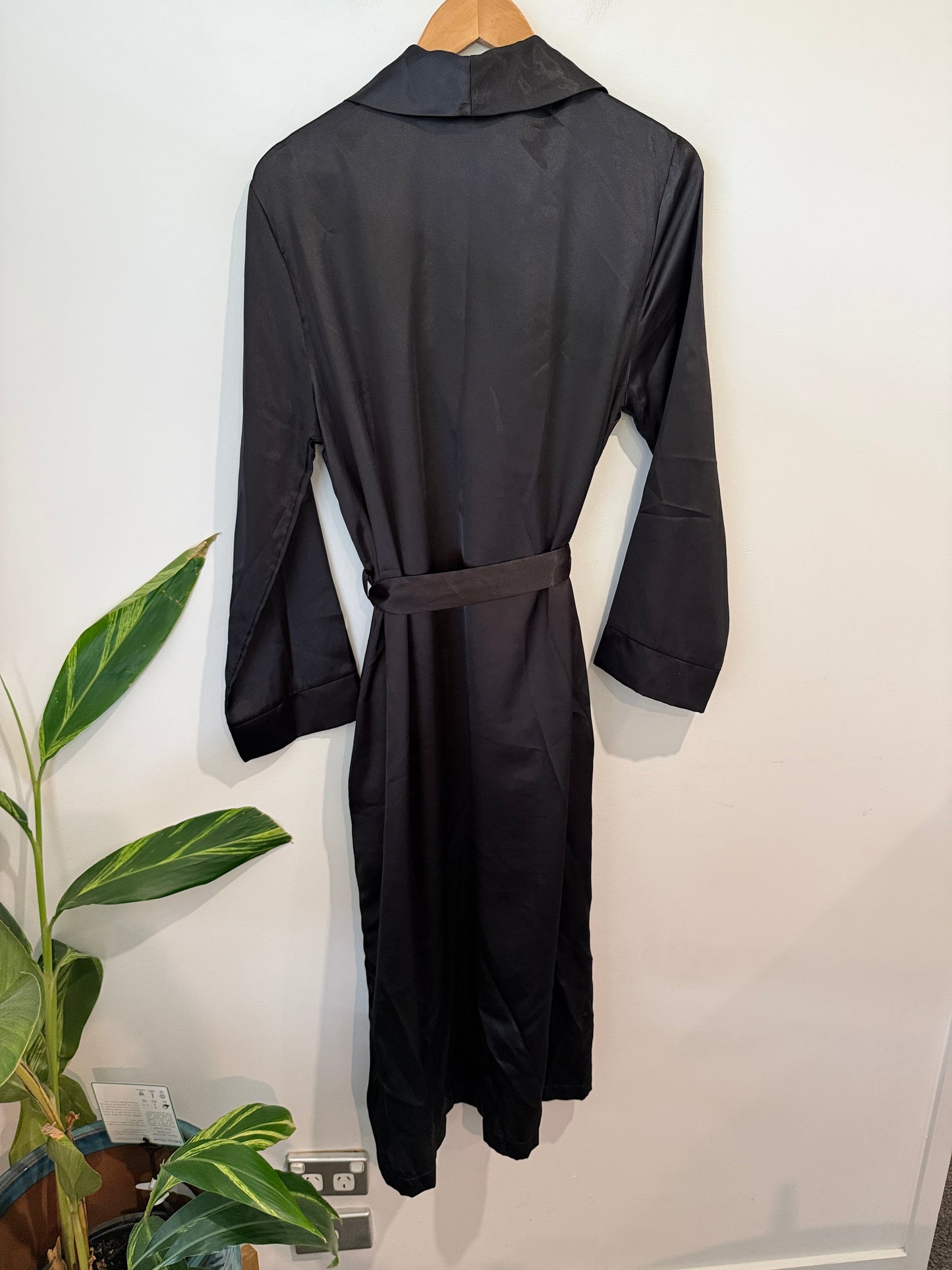 Essence Satin Long-line Lounge Robe Size U/Arm to U/Arm 51cm