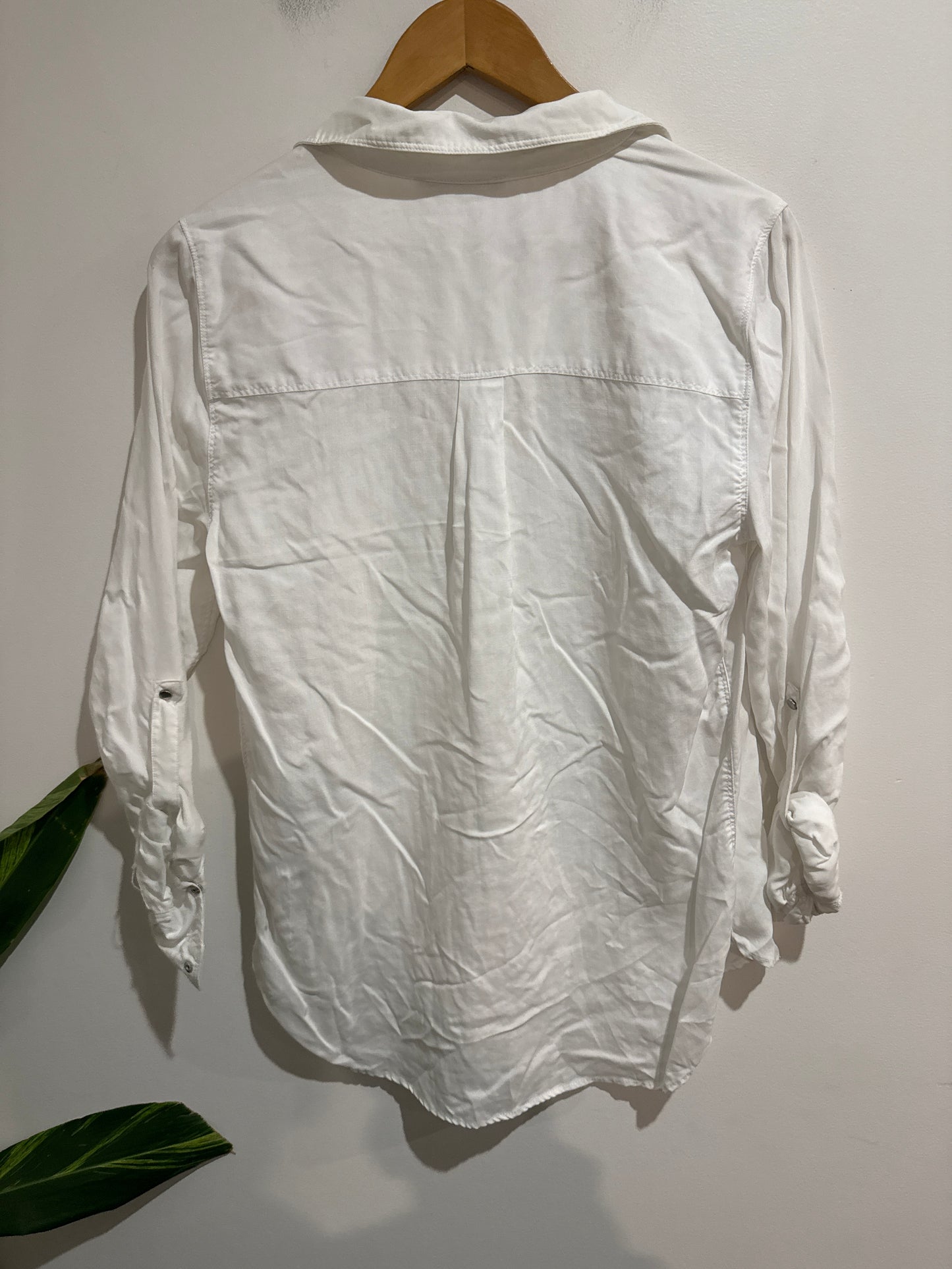 Just Jeans Utility Button-down Blouse Size 8