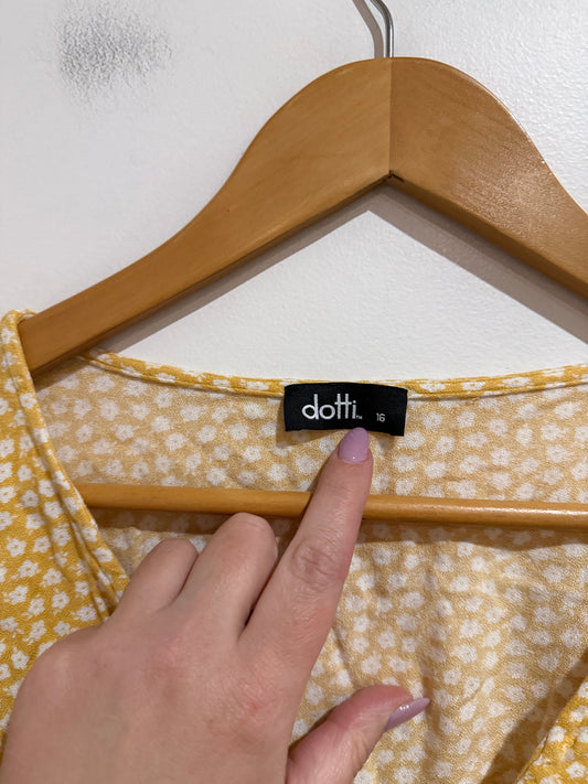 Dotti Floral Mini Dress Size 16