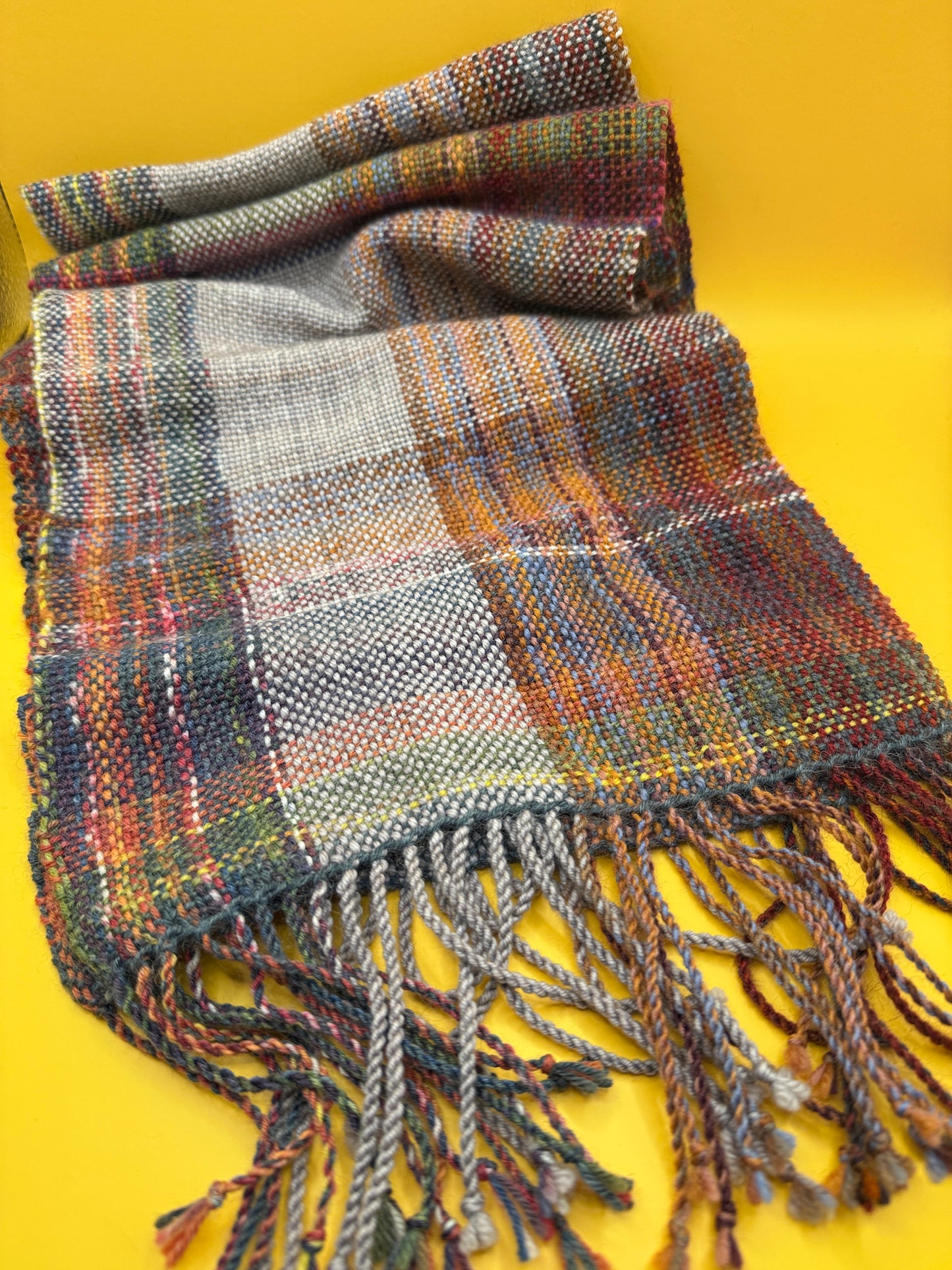 Tartan Plaid Fringe Scarf