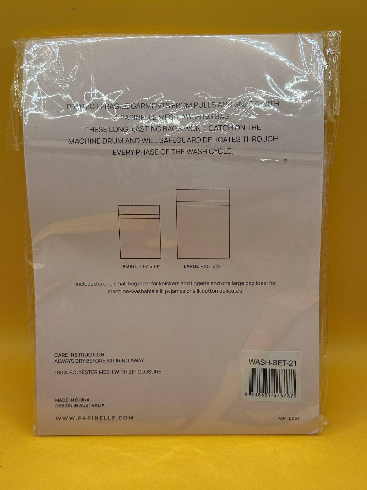 Papinelle Mesh Washing Bags 2 Pack