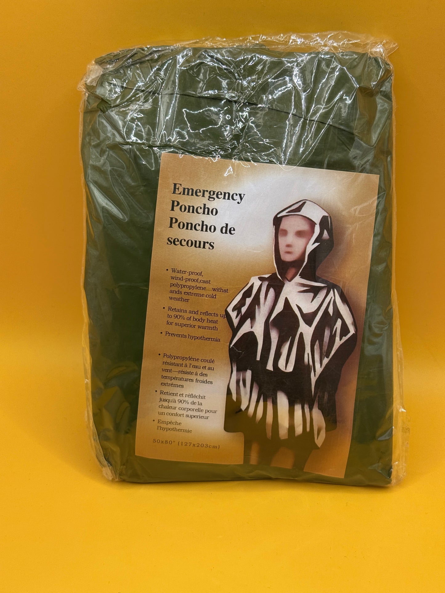 Emergency Waterproof Poncho 127 x 203cm