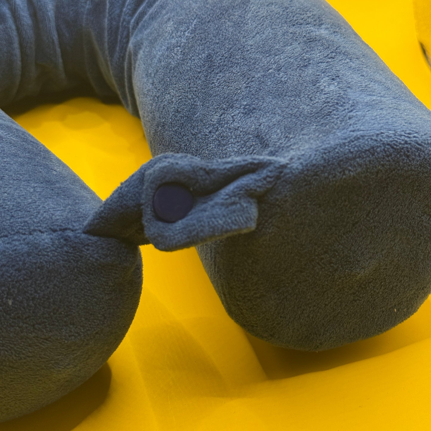 Blue Plush Travel Neck Pillow