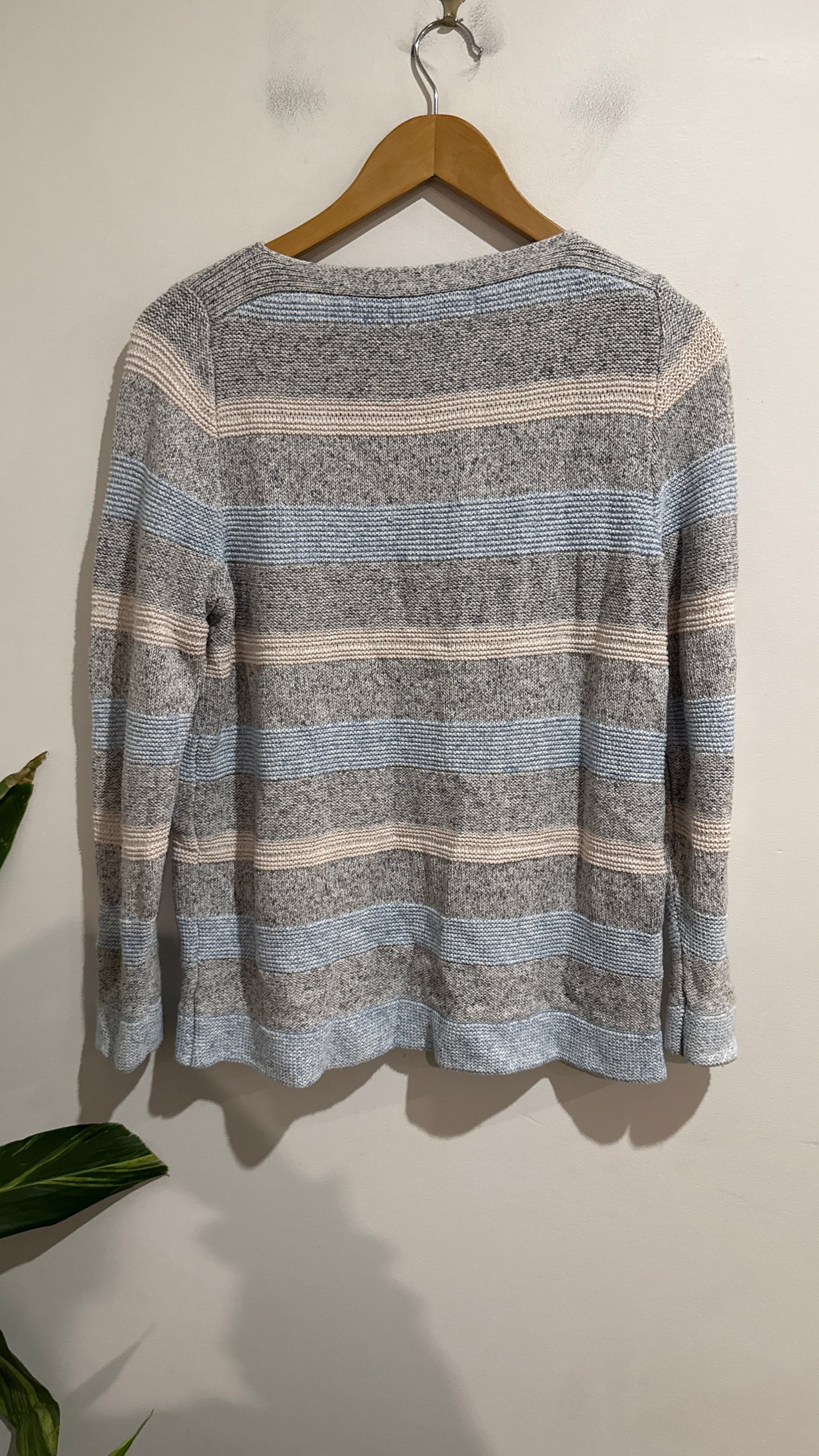 Ella J Size 14 Striped Knit Sweater