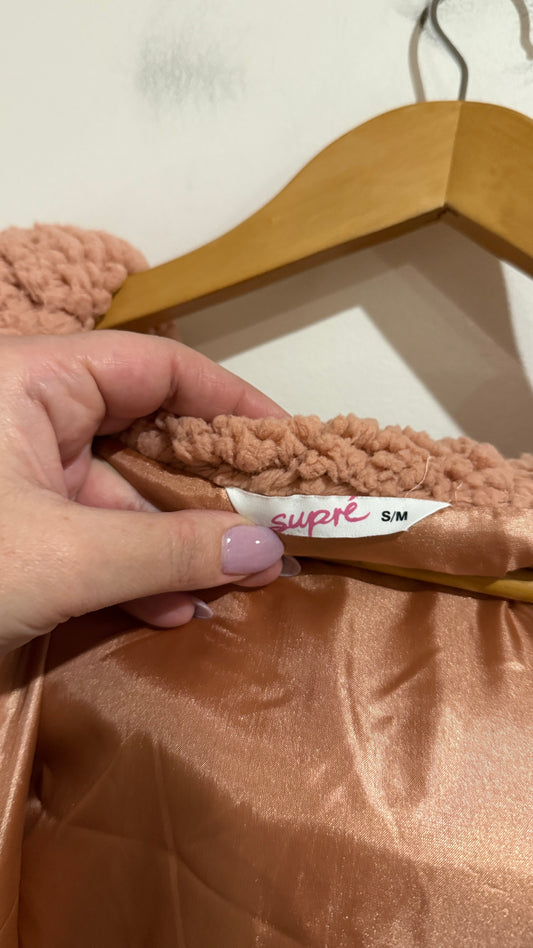 Supré Size S/M Teddy Hooded Coat