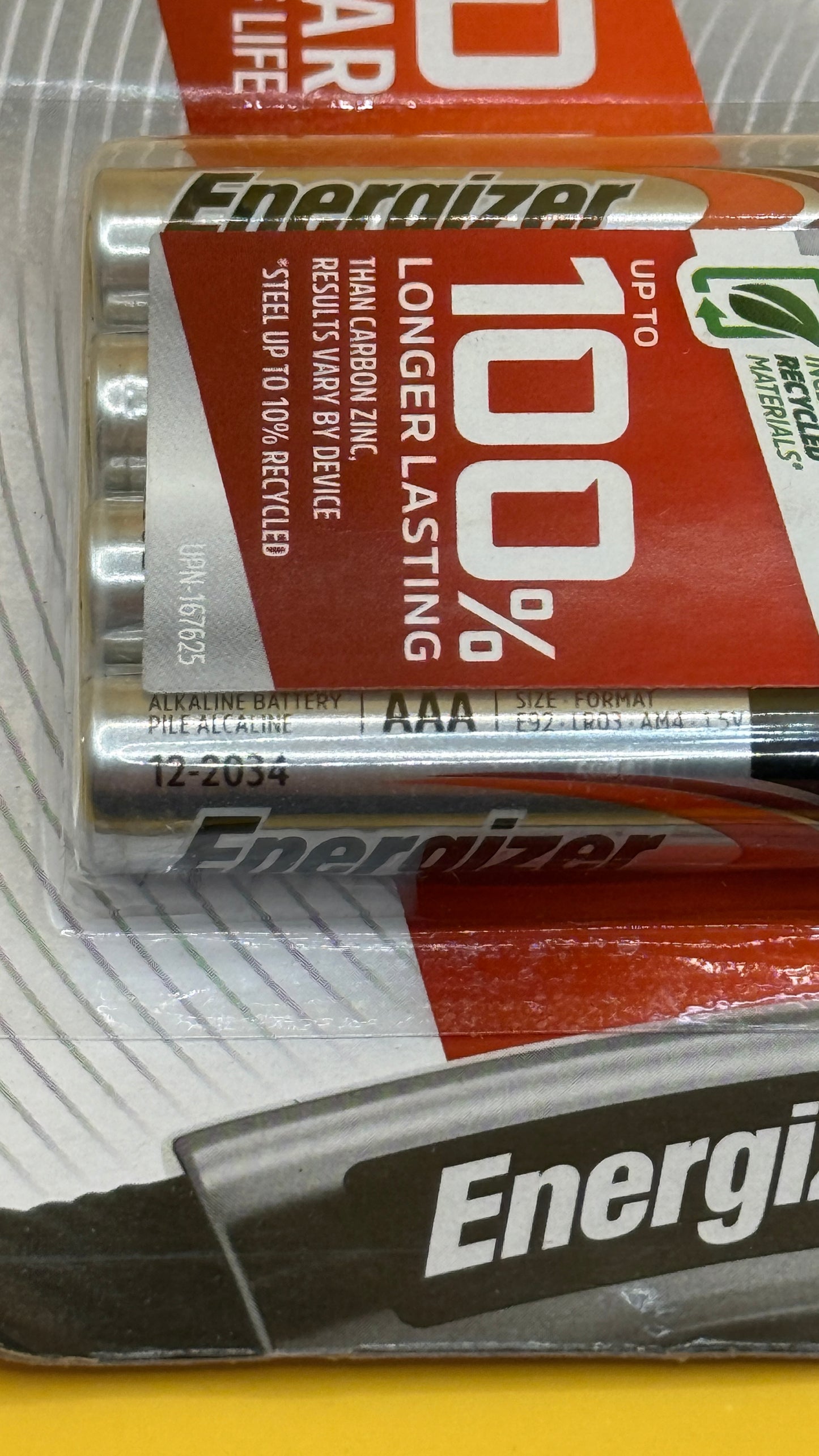 Energizer Max AAA Alkaline Batteries 2 Pack