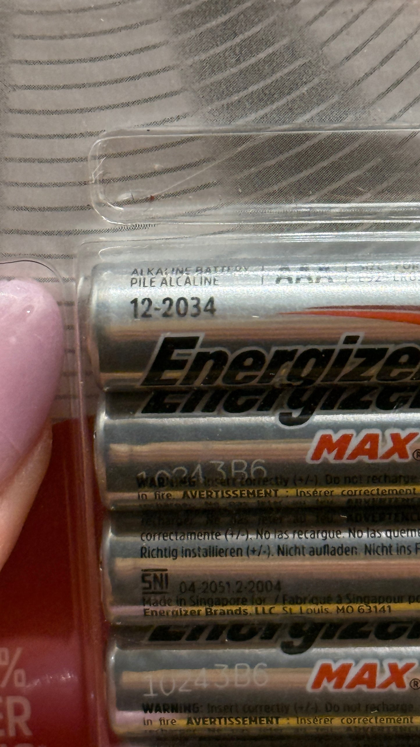 Energizer Max AAA Alkaline Batteries 8 Pack