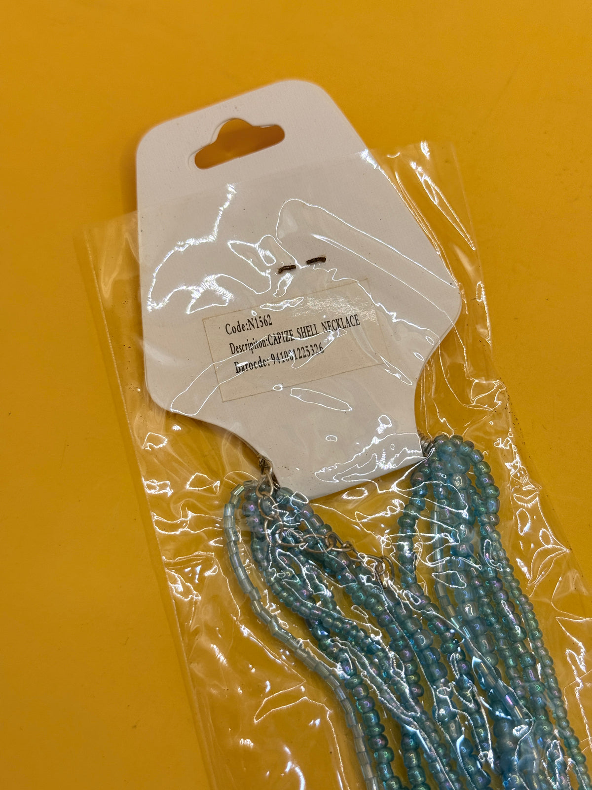 Emily Fashion Capiz Shell Pendant Necklace Aqua