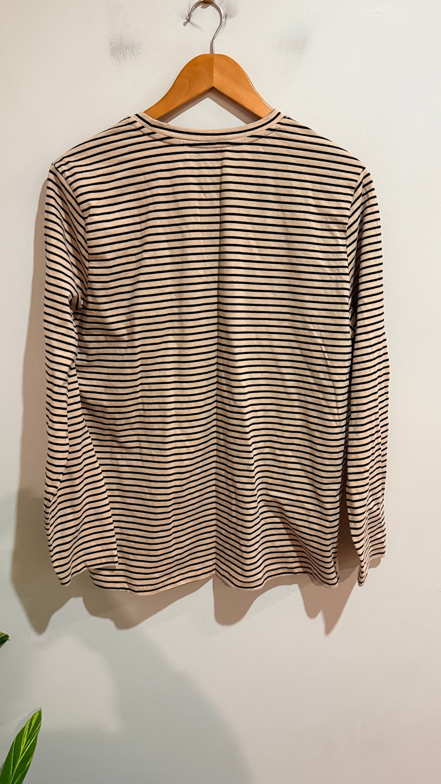 Just Jeans Stone Stripe Long Sleeve Top Size L