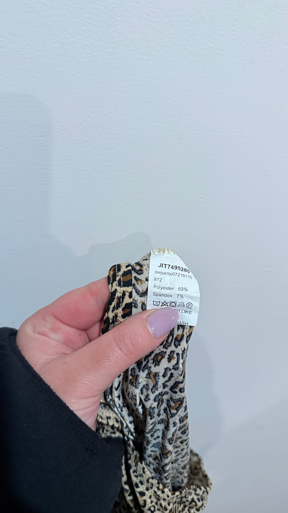 SHEIN Leopard Print Cinched Hem Pants Size M (EU/US 28/6)