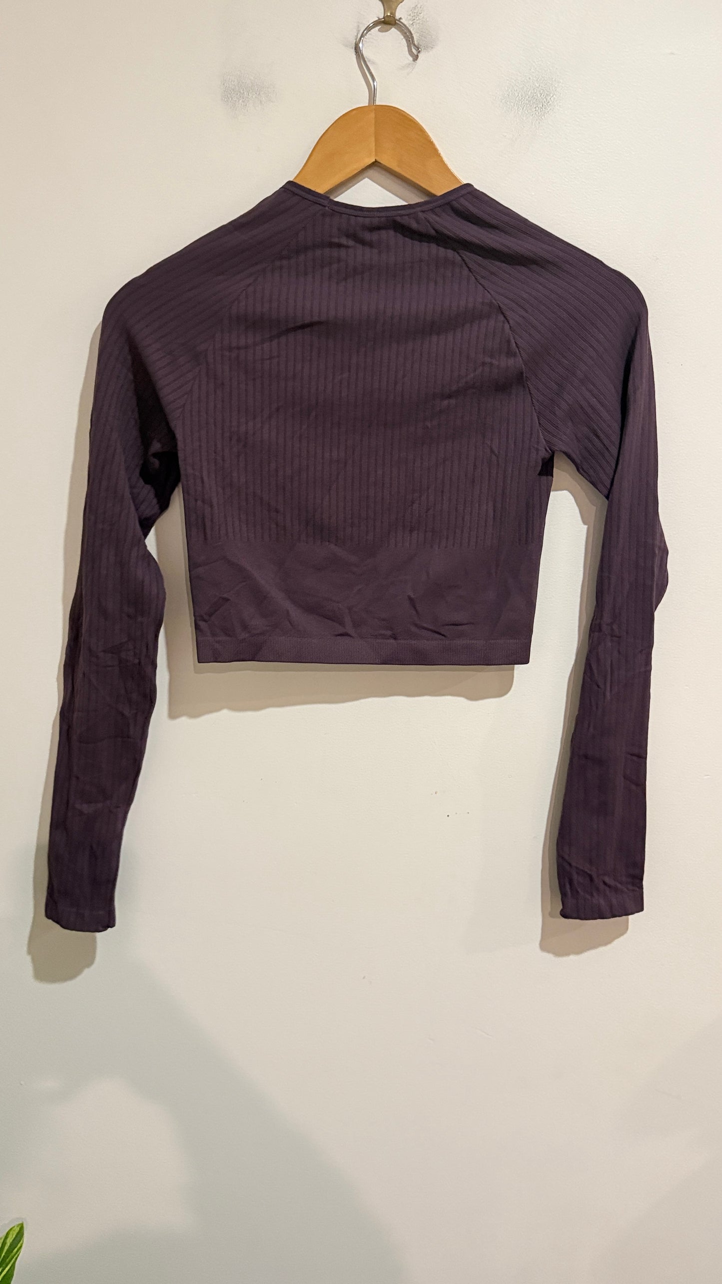 Anko Active Ribbed Seamless Crop Top Size 8