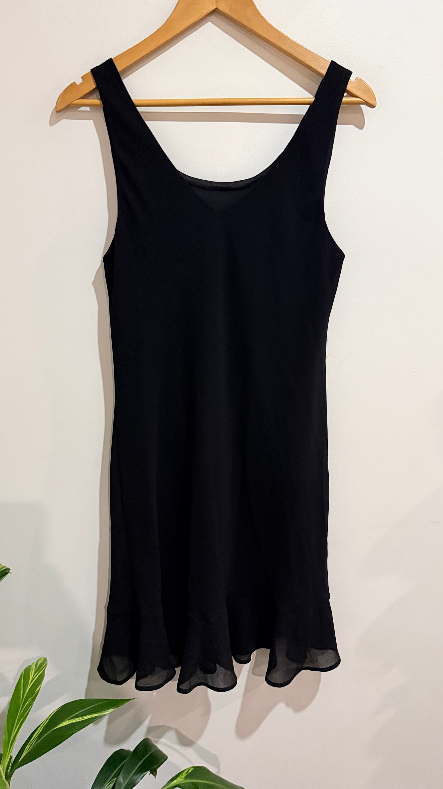 Whistle Occasion Black Cowl Neck Sleeveless Dress Size 10