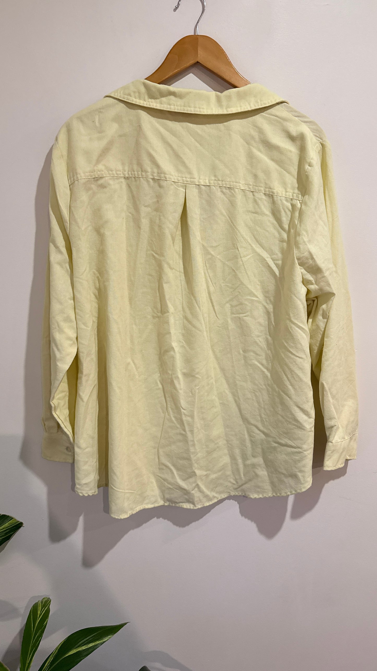 Millers Size 22 Linen Blend Button Front Shirt