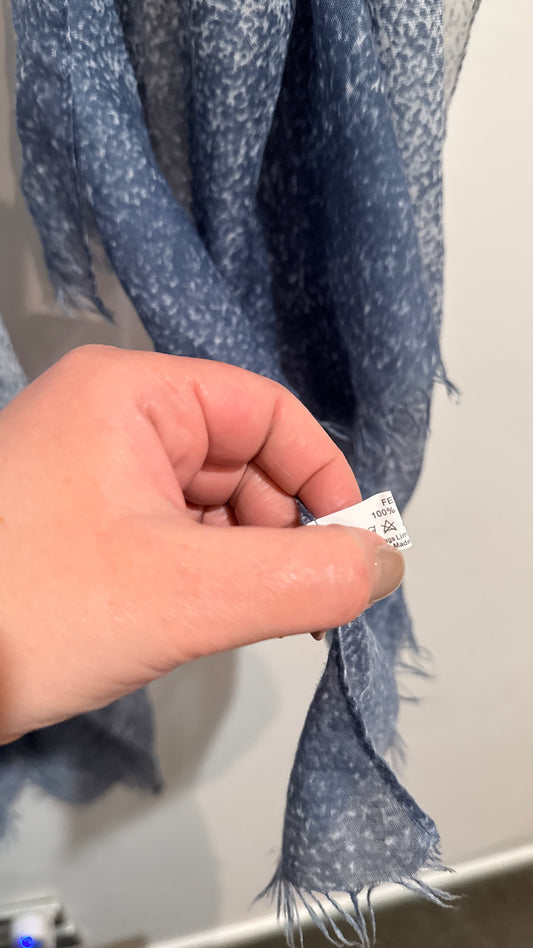 Grey Ombre Speckled Print Scarf