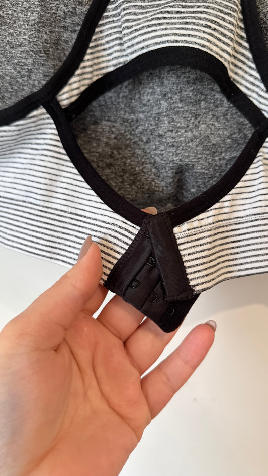 Active Intent Grey Marle Sports Bra - Size 2XL