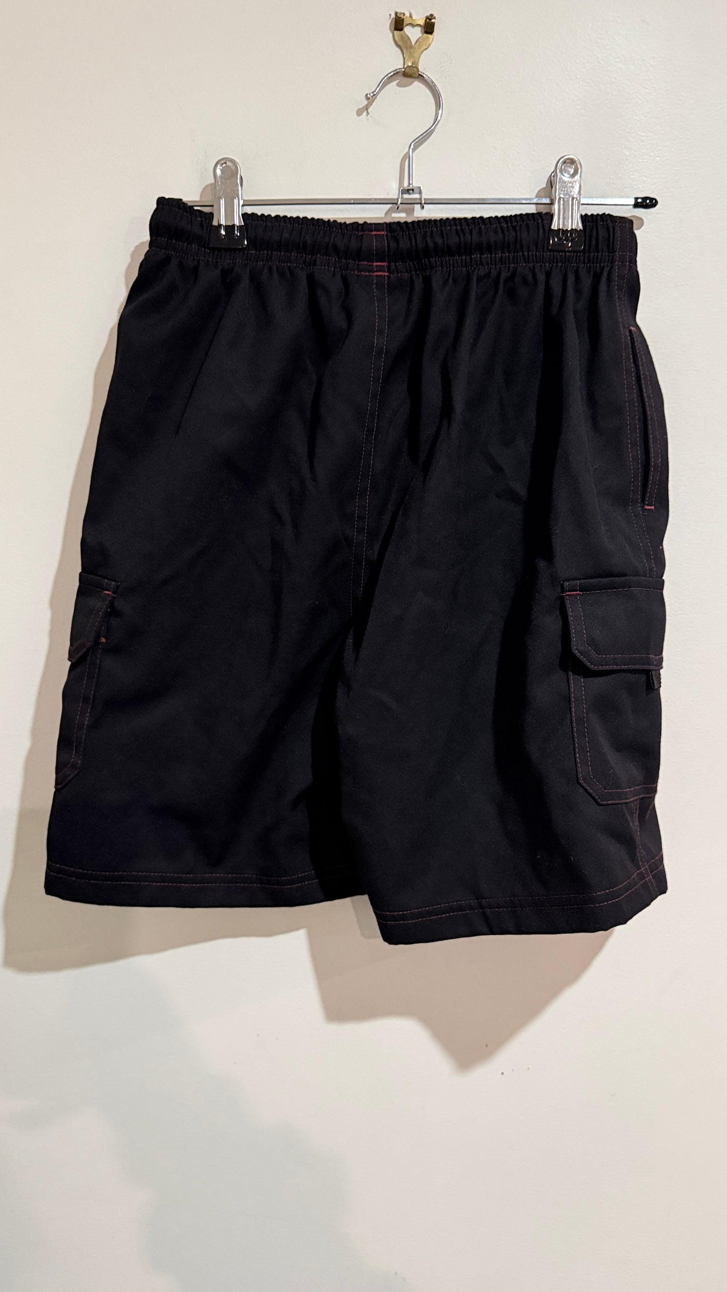 NZ Uniforms Black Cargo Shorts
