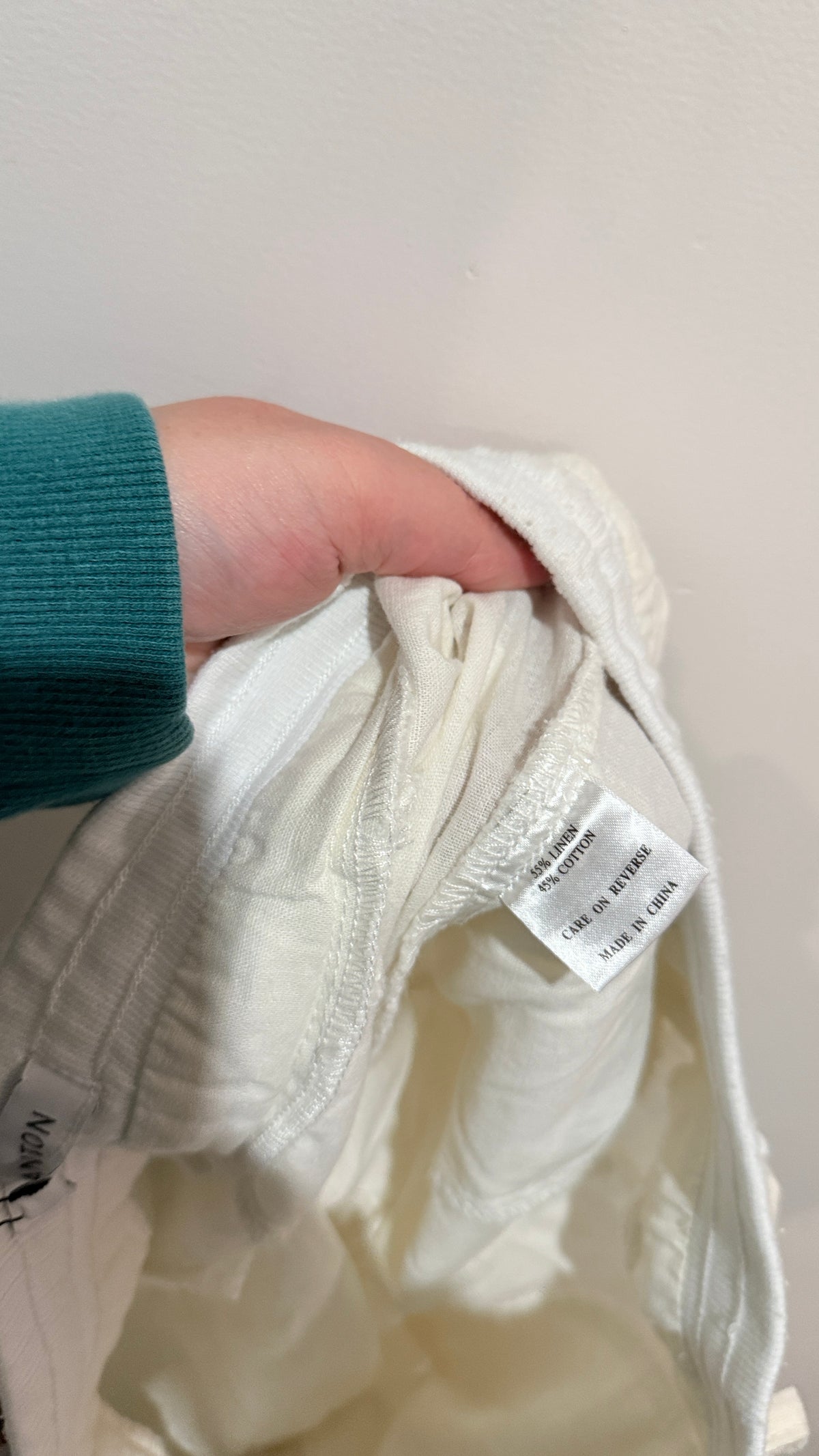 Shanton White Linen Blend Ranger Pants Size 8