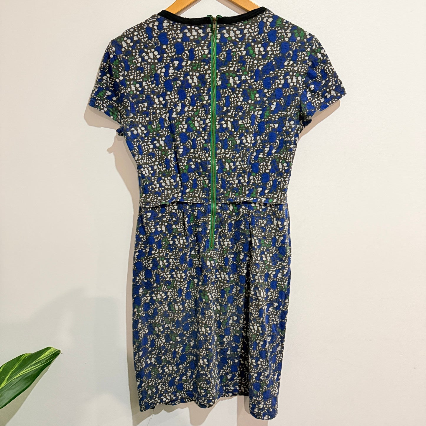 Kate Sylvester Blue Floral Print Dress Size S