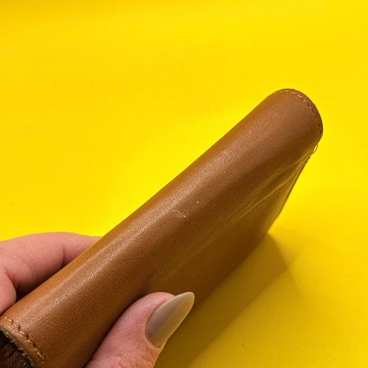 Brown Snap-Flap Wallet with Zip Coin Pocket