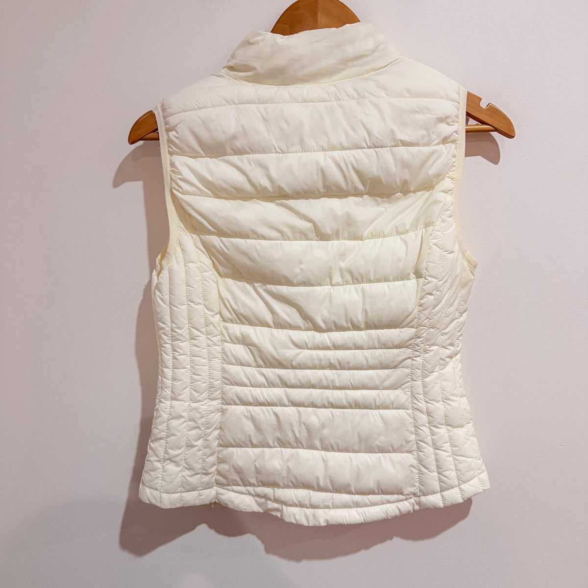 Cream Quilted Puffer Vest- 43cm u/arm