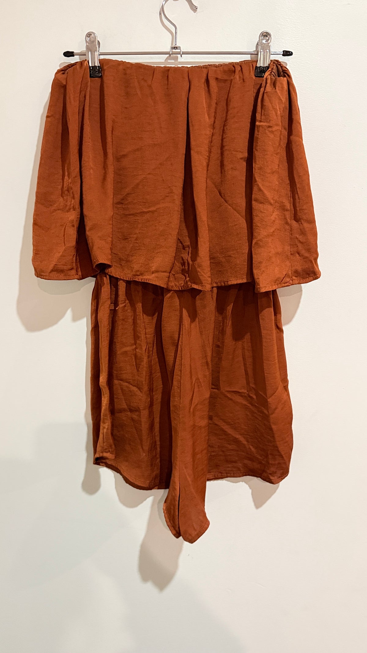Glassons Rust Bandeau Playsuit Size 8