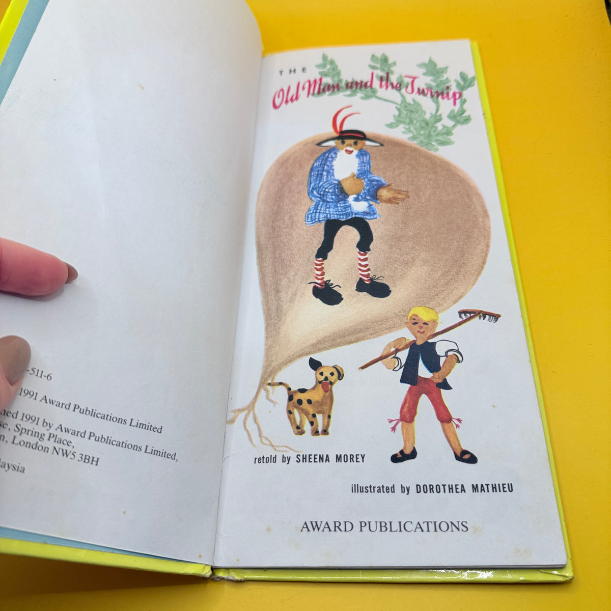 (vintage) The Old Man and the Turnip by Sheena Morey